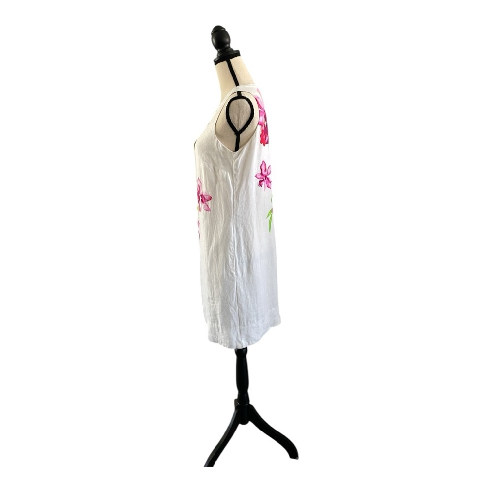 Tommy Bahama Asymmetrical White and Pink Resort Sundress Size (XS) - Picture 3 of 7